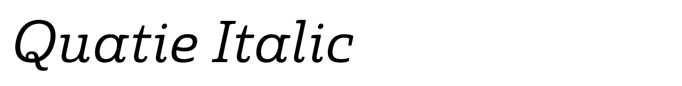 Quatie Italic